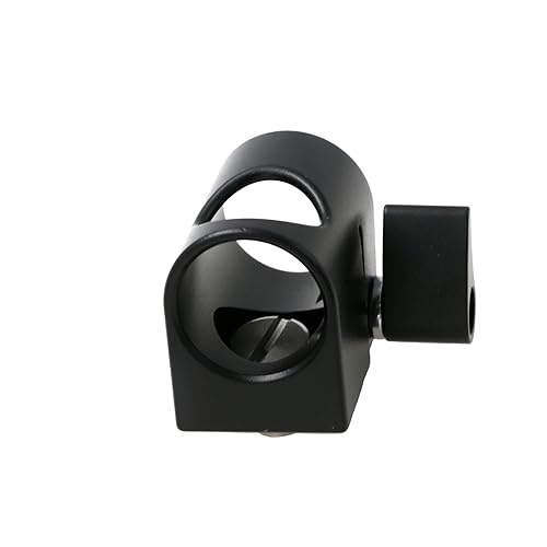 Abrazadera de tubo de 19 mm con tornillo 3/8 para motor de follow focus de cámara negro