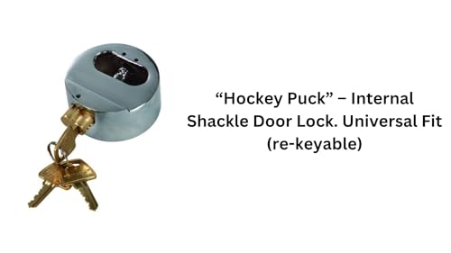 Image of Trimax Pair of Trailer Door Hasps and Pair of Internal Shackle Door Locks | Ultimate Hasp Security | Re-Keyable | Universal Fit | THSP2C THPXL