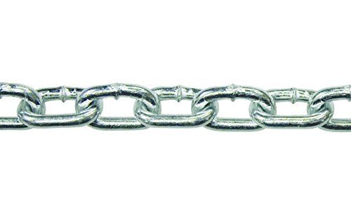 KingChain 1/4 x 15 ft. Zinc-Plated Straight Link Coil Chain 520 lb. Safe Working Load, General Purpose Chain, 519171