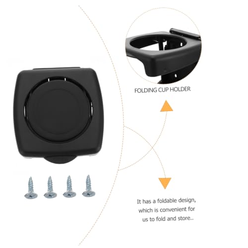 Portavasos Plegable para Auto 2 pcs Negro miniatura 3