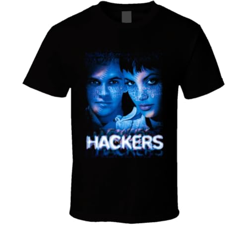 Hackers 90's Thriller Retro Movie T Shirt XL Black