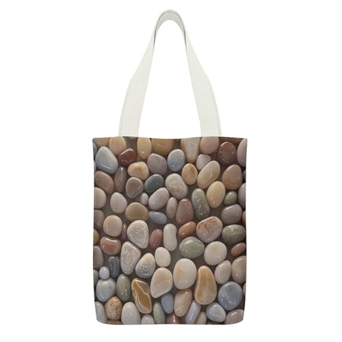 FekiLoot Petoskey Stone �L�����o�X�g�[�g�o�b�O �W�b�p�[�ƃC���i�[�|�P�b�g�t�� �p�[�\�i���e�B�n���h�o�b�O 32.0 cm X 38.1 cm �ė��p�\ �M�t�g�o�b�O �L�����o�X ������t�� �d�� �V���b�s���O �o�b�O ���s �d��
