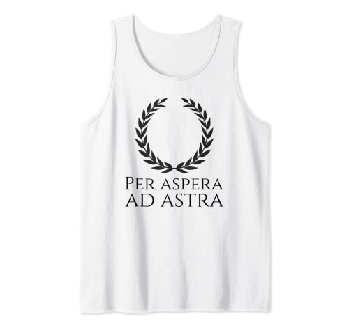 Inspiring Classical Latin Saying Quote – Per Aspera Ad Astra Débardeur