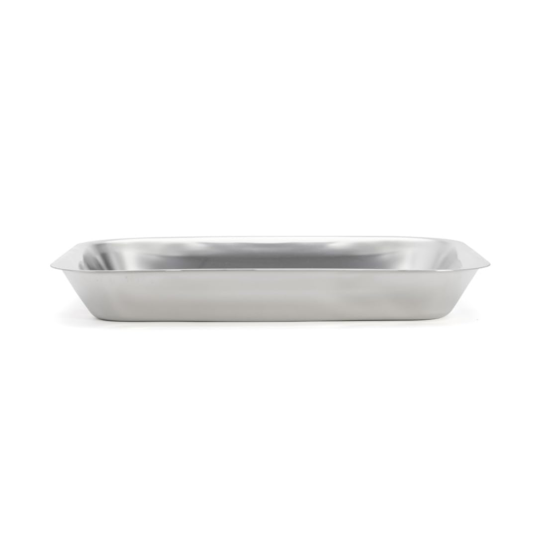 DE BUYER De Buyer-3280.35 Edelstahl-Schale ohne Griffe, 35 x 27 x 46 cm, 37 x 29,2 x 5 cm, 37 x 29,1 x 5,1 cm