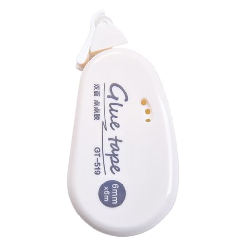 Rodillo de cinta de doble cara: dispensador de cinta adhesiva PET, rodillo de pegamento resistente y fácil de usar, diseño compacto y portátil, varias herramientas multifuncionales | Perfecto para man
