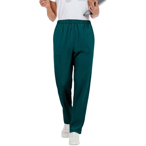 Image of Women's Medica Scrub Pants Pull On Workwear Cargo Pocket Elastic Waist Hospital Uniform Trousers