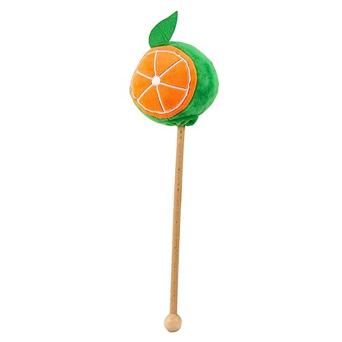 BCOATH Masajeador de Espalda con Forma de Martillo Diseño de Dibujos Animados Palo de Peluche con Forma de Fruta Naranja para Relajación