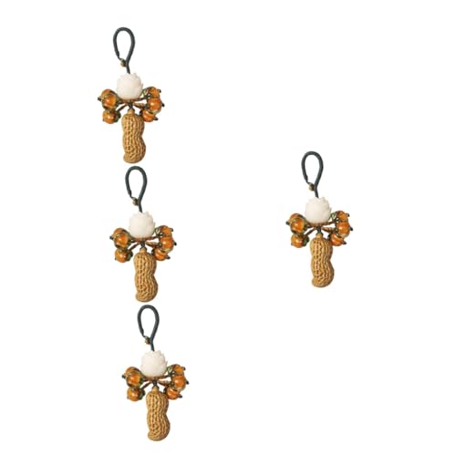 Porte-clés style chinois lotus SOIMISS lot de 4 pièces pour décoration