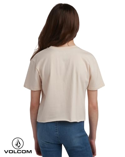 Image of Volcom Girls Shirts - Casual Crewneck Short Sleeve Graphic Tee Trendy Tops - Breathable Girls Summer Clothes