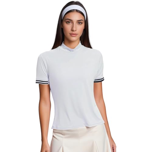 Haut d'exercice blanc à manches courtes pour femme ronde de taille L XL