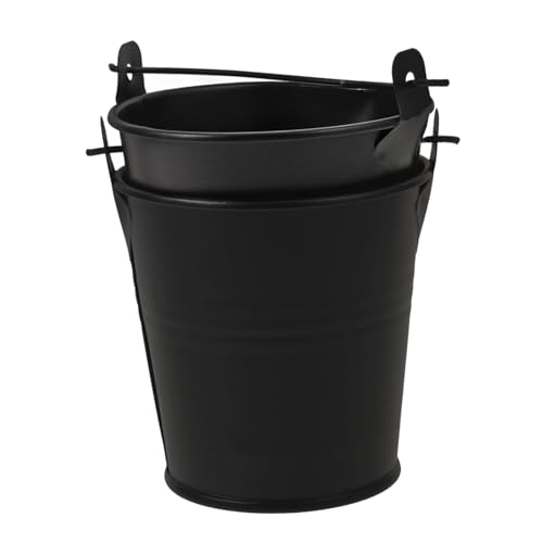Toyvian 2 Piezas Horno De Barbacoa Cubo De Goteo De Parrilla Cubo De Grasa para Goteo De Parrilla Interrogatorio Intenso Lata De Grasa Accesorio De Barbacoa Planchar Negro