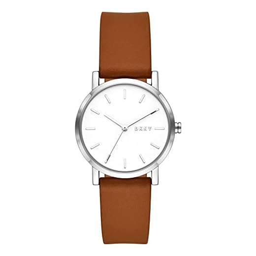 DKNY Reloj Analógico para Mujeres de Cuarzo con Correa en Cuero NY9202