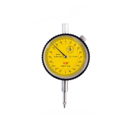 Measuring Tool 0-5mm Micron Dial Indicator Jewels Dial Gauge 0-5mm 0.001mm Dial Indicator Measuring High Resolution(0-5MM)