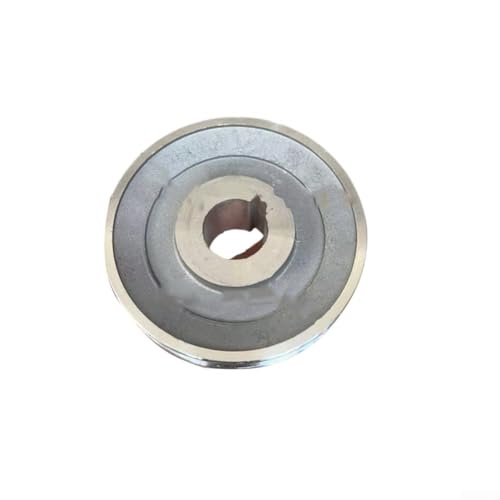 FACULX Poulie de moteur à rainure unique en aluminium de type A pour compresseur d'air, diamètre 100 mm, alésage intérieur 19 mm, 24 mm et largeur de...