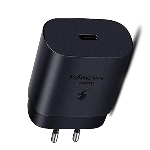 Image of Original 25W C-Type Super Adapter for Samsung Galaxy Note10 Lite|Note10 5G|Note10 |Note10+ 5G|Note10+|S10 5G [Black]