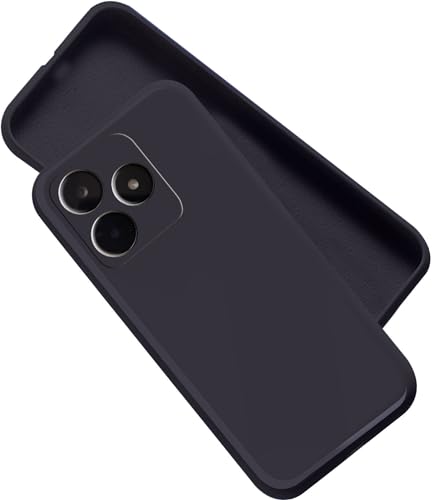 Image of A rtistque Back Cover Case for Realme Narzo N53 with Camera Protection | Shockproof TPU | Stylish Protective Design | Slim Fit | Ultra Matte | Realme Narzo N53 Back Cover - Black
