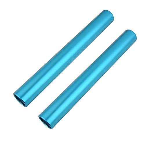 Cosmos Pack of 2 Aluminium Track Field Relay Batons for Outdoor Field Race Running Practice Athlete (Blue)