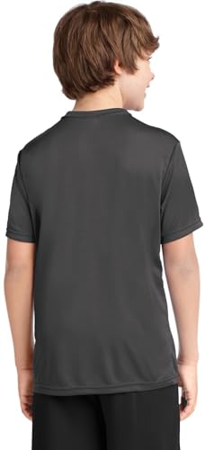 Port & Company Youth Performance Tee | UPF 50 Athletic Workout Clothing for Spring & Summer | PC380Y4