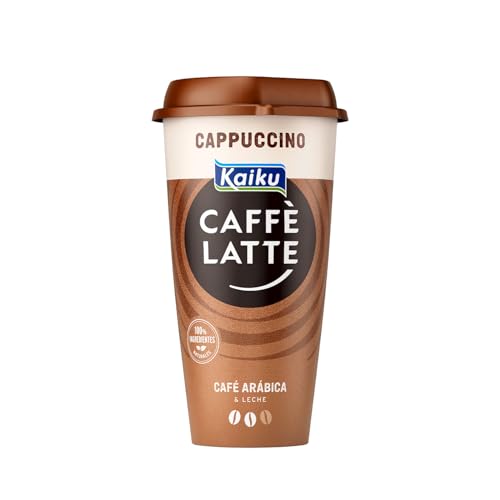Kaiku - Caffè Latte Cappuccino con Café Arábica de Nicaragua y Honduras, Leche Semidesnatada Fresca y Cacao, Sin Gluten - 230 ml
