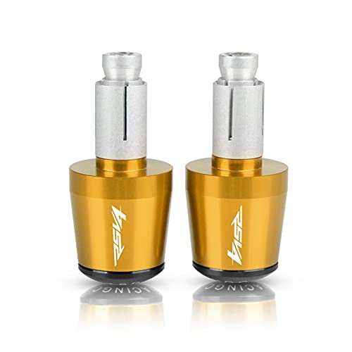Embout de guidon 22mm pour Aprilia RSV4 2009-2018 : bouchon de poignée moto or