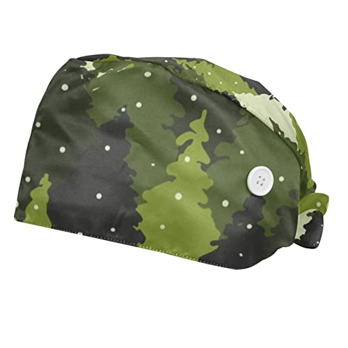 Chapeaux bouffants JDEZ anti-transpiration avec casquettes de travail camouflage