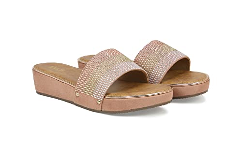 Image of Inc.5 Women's 600387 Peach Wedge Sandal