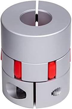 Sinoblu Flexible Coupler, CNC Stepper Motor Shaft Coupling, Flexible Spider Shaft Coupling, D45mm x L55mm 10-19mm Bore, Engraving Drilling Milling Machine Coupler Connector