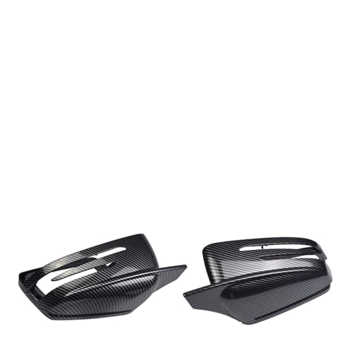 1yA ԗpfJ[ obN~[Jo[Lbv ZfXxc W204 C207 W212 W221 O ubN ABS ԗp L+R TCh~[Jo[ɑΉ(Carbon Fiber-2-Horns)