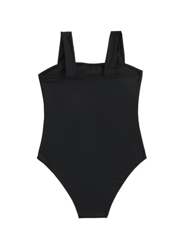 Girls One Piece Swimsuit Cut Out Bathing Suits Beach Swimwear for Kids 7-12 Years2