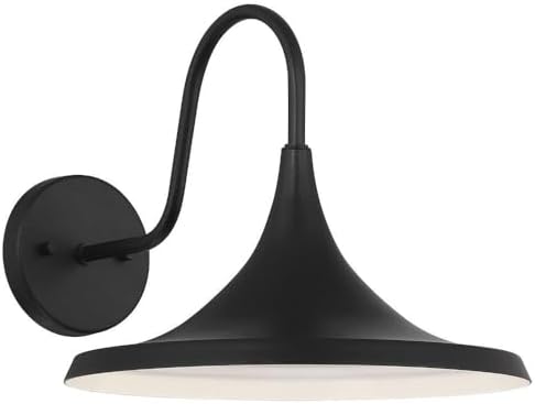 Access Lighting 20381LEDDMG-BL Pella - 12W 1 LED Outdoor Wall Mount-10.5 Inches Tall and 12.25 Inches Wide