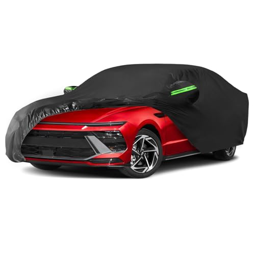 Proadsy 2025 Upgrade Car Cover Custom Fit for 2020-2025 Hyundai Sonata, Waterproof All Weather for Automobiles, Full Exterior Cover Rain Snow Sun Protector Indoor Outdoor Car Cover