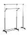 Produktbild HAKU Möbel Rollgarderobe Chrom, schwarz, Kunststoff, Metall - Maße: B 94-160 cm x H 103-170 cm x T 49 cm, Style: Modern