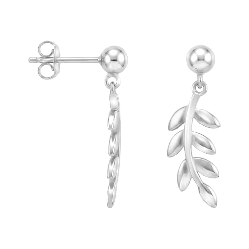 Boucles d'oreilles feuille en argent 925 pour sublimer vos tenues