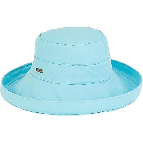 Sun 'n' Sand Solid Up Brim Hat One Size, Sky Blue, One Size Cover