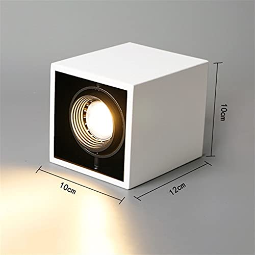Foco de techo LED blanco con luz cálida 3000K para pared 8