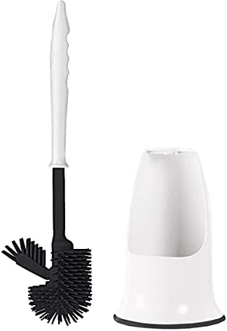 WC-Bürste Mit Halter In Lila – Dekoratives Set Mit Geripptem Design, BPA-frei & Kraftvoll Reinigend