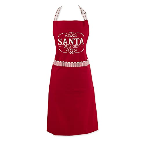 Product Image of the DII Unisex Kitchen Christmas Apron for Women & Men Adjustable Ties and Large Front Pockets, One Size, Santa, Jolly Chef