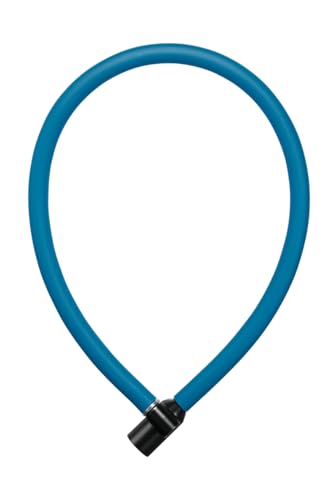 AXA Resolute 6-60 Câble antivol - Longueur 60 cm - Niveau de sécurité 2 - Support inclus - Bleu pétrole