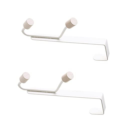 Ciieeo 2Pcs Creative Over Door Hooks Flexible Metal Hangers for Easy Storage for Bathroom Living Room Bedroom Kitchen Organize Coats Hats Bags