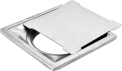 Image of Plantex (Primax) 304 Grade Stainless Steel Bathroom 6x6 Inches Square Floor Drain /Bathroom Jali for Drain /Bathroom Floor Drainer for Bathroom /Kitchen /Balcony (Matt)