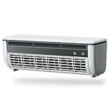 Mini aire acondicionado y ventilador de refrigeración recargable de 6000 mAh, enfriador de niebla montado en la pared sin taladro, aire acondicionado para el dormitorio de la oficina en casa, bl
