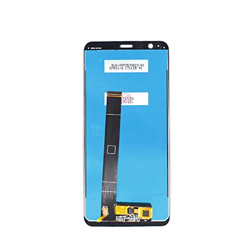 Image of LCD Screen Display with Digitizer Touch Panel Without Bezel Frame Compatible with Asus Zenfone Max Plus (M1) ZB570TL(White)