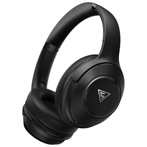 DOQAUS Auriculares Inalámbricos Bluetooth, 3 Modos EQ, 70 Horas de Reproducción, Bluetooth 5.3, Cascos Inalámbricos Bluetooth con Micrófono y 40mm Controlador,para Móviles/TV/PC/Hogar Negro