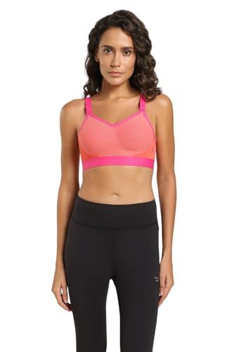 Image of Van Heusen Women Nylon Blend Wireless Non Padded High Impact Sports Bra -Anti Bacterial, Moisture Wicking