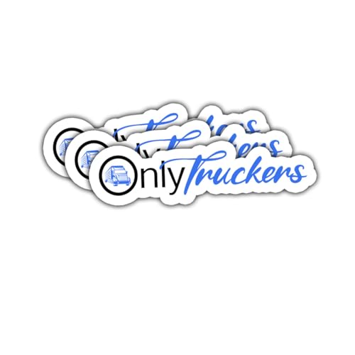 3Pcs Only Truckers Sticker Funny Trucker Life OnlyTruckers Stickers Gift Semi Truckers Drivers Trucking Fans Operators Hard Hat Only Trucker Car Decal for Laptop Water Bottle Toolbox Phone Case 3"