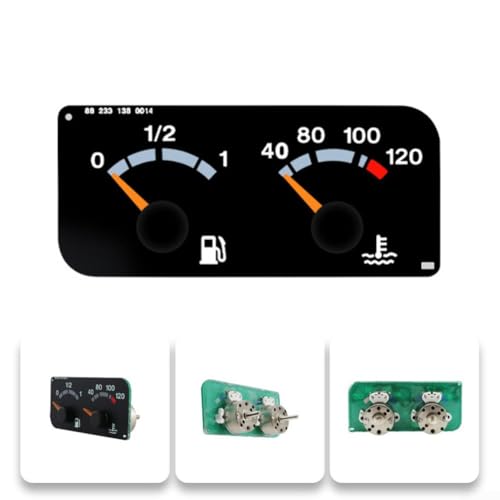 Indicador de temperatura del agua 3 en 1 Scania 12V 24V reloj medidor OEM 1109997 coche camión 8