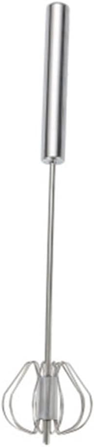 Semi-automatic Egg Beater 304 Stainless Steel Whisk Manual Hand Mixer Self Turning Stirrer Kitchen Accessories