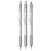 Rotring 800 Retractable Ballpoint Pen, Medium Point, Silver