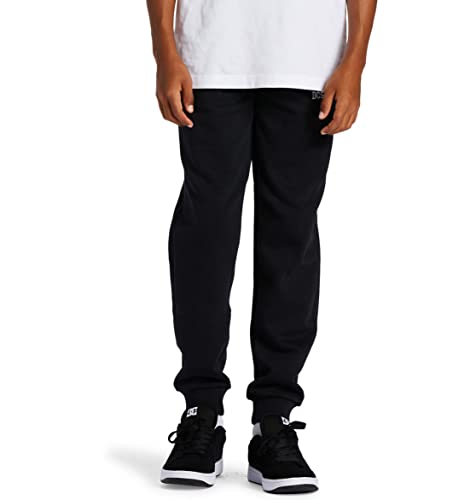 Pantalón corto niños DC Shoes Baseline color negro en tejido de chándal suave