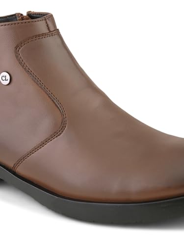 Image of Carlton London Men's Ankle Height Slip On Round Toe Comfortable Boot